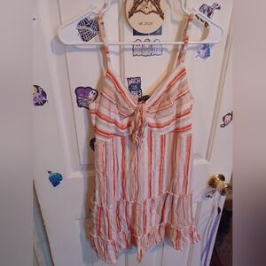 As U Wish Colorful Striped Summer Dress